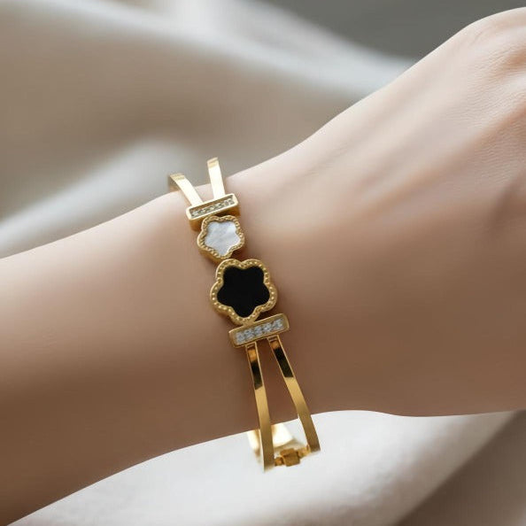 Bracelet Jonc Trèfle