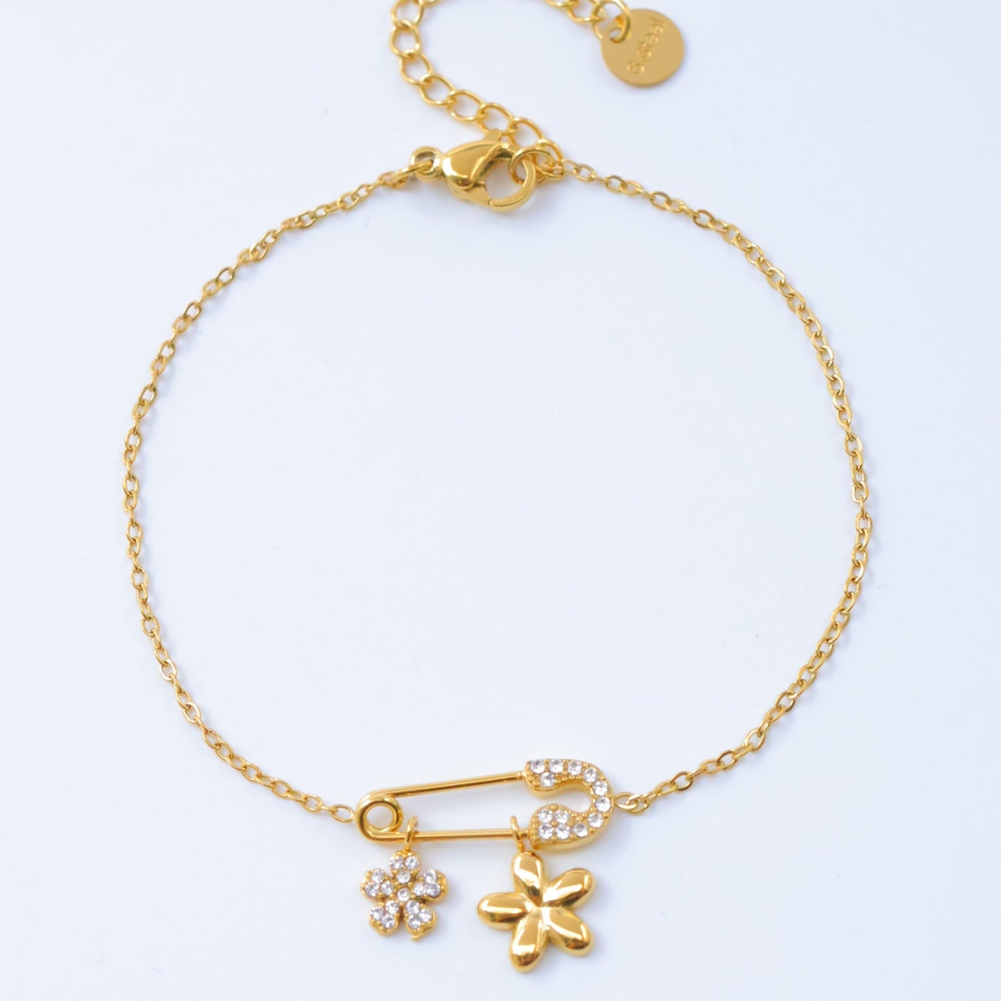 Bracelet Fleur Épinglé