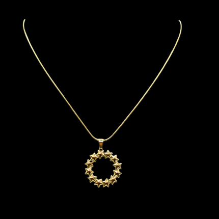 Collier étoile doré Naelira en acier inoxydable – Mitsury