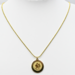 Collier coque dorée Elayssia en acier inoxydable – Mitsury