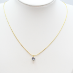 Collier doré lumineux en acier inoxydable porté – Mitsury