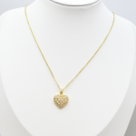 Collier cœur doré en acier inoxydable – Mitsury