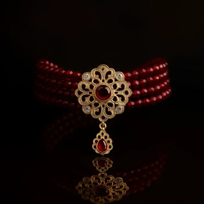 collier ras du cou caftan marriage